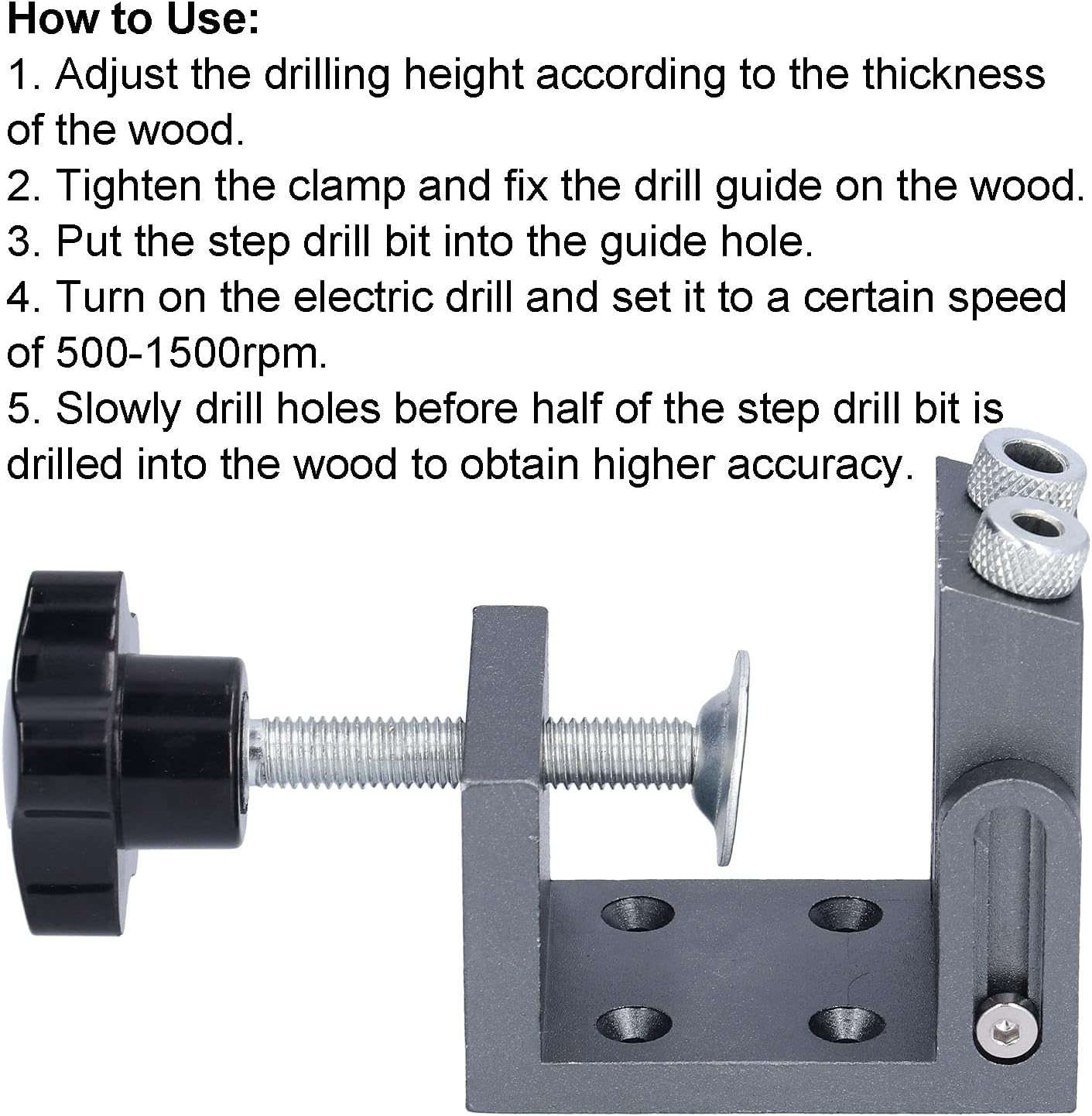 52Pcs Pocket Hole Jig Set,Woodworking Oblique Pocket Hole Jig System with 15 Degree Joint Woodwork Guides Joint Carpentry Locator for Woodworking Angle Drilling Holes
