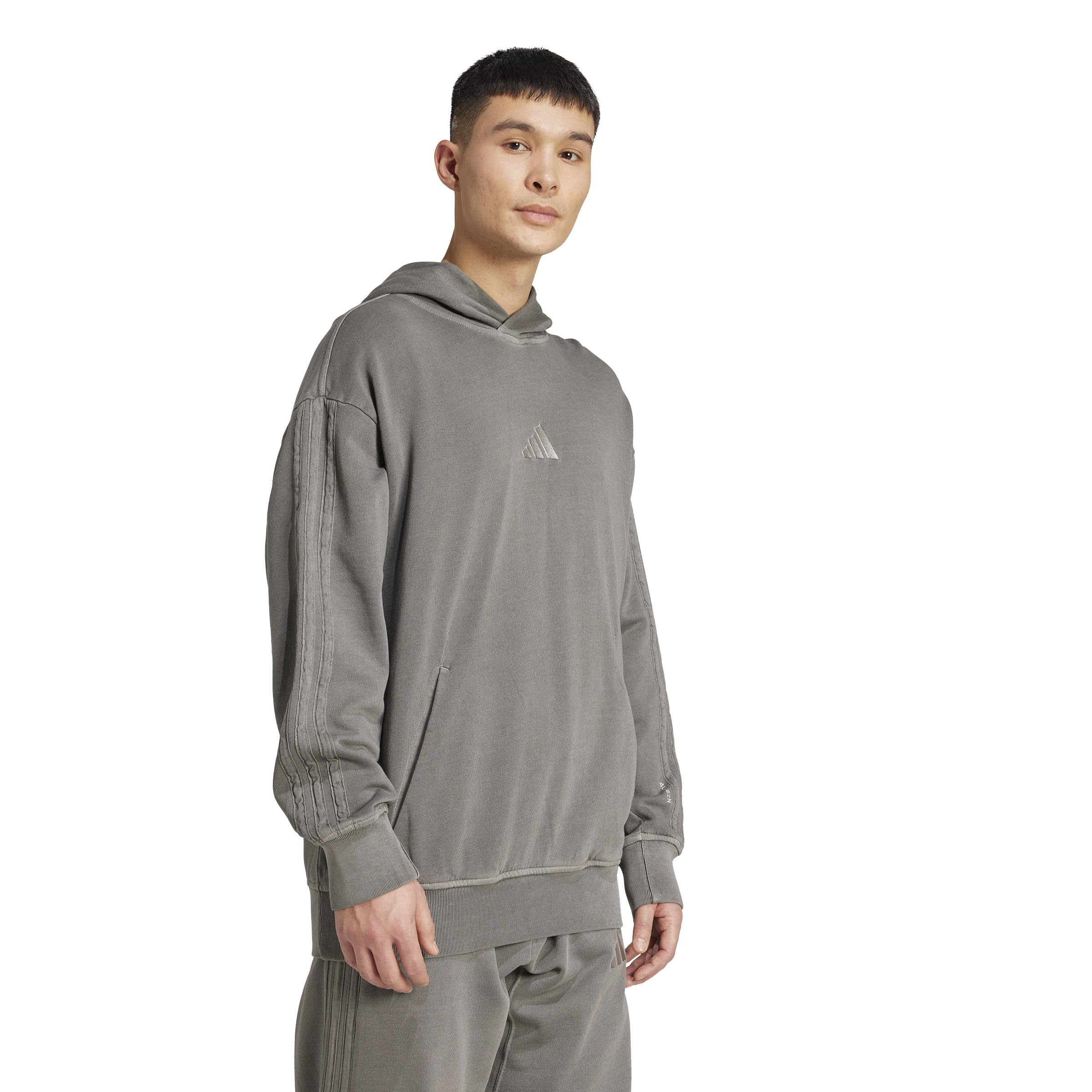adidas heren ALL SZN French Terry Washed Hoodie, black, L