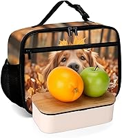 Vista 7 de Golden Retriever - Lonchera reutilizable con aislamiento térmico para perros, bolsa de almuerzo, contenedor de comida para mujeres, niños, niñas