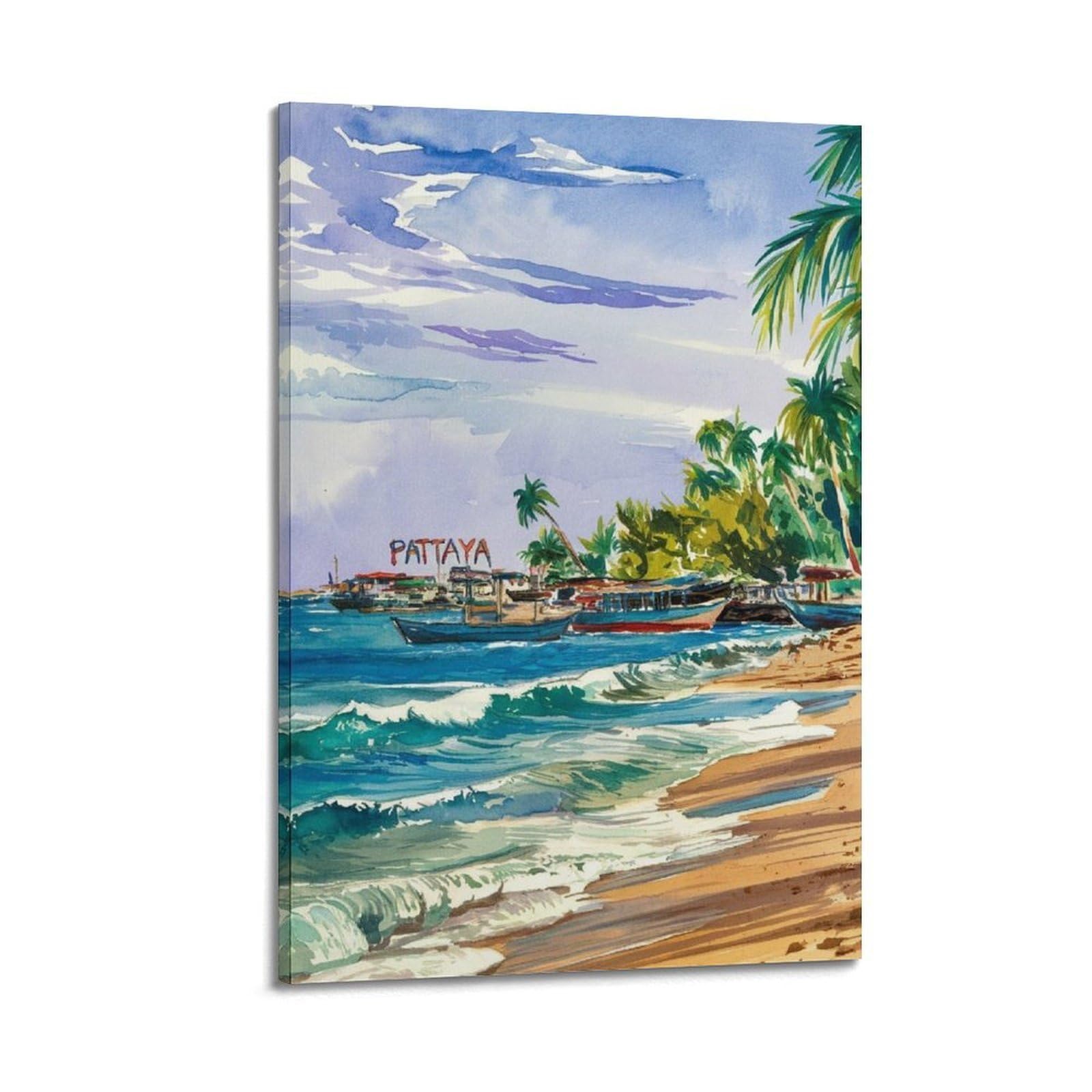 Impression murale de Phuket style aquarelle sur toile - 6