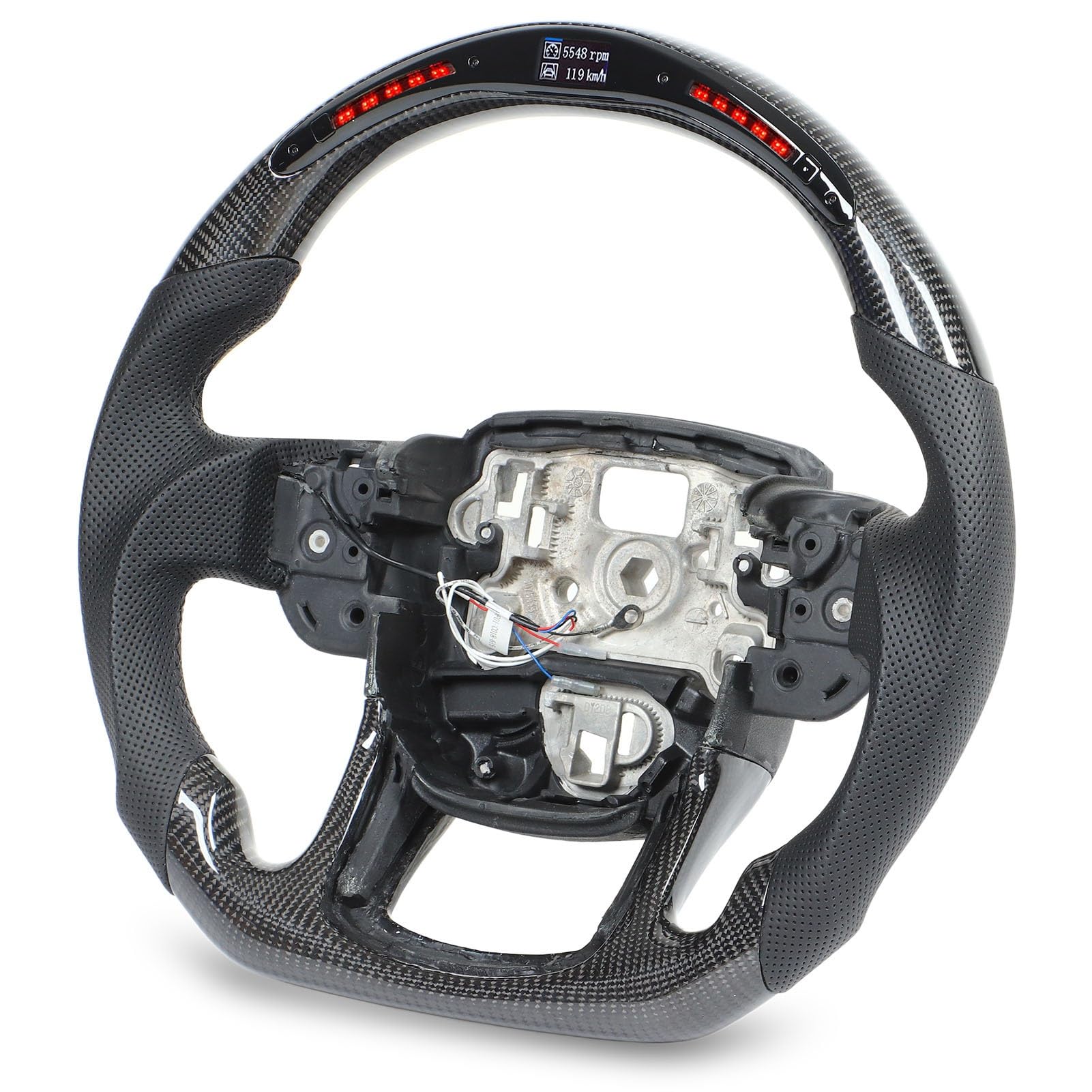 Luci a LED Volante in Fibra di Carbonio con Visualizzazione dei Dati in Tempo Reale per Sport L494 2014-2022