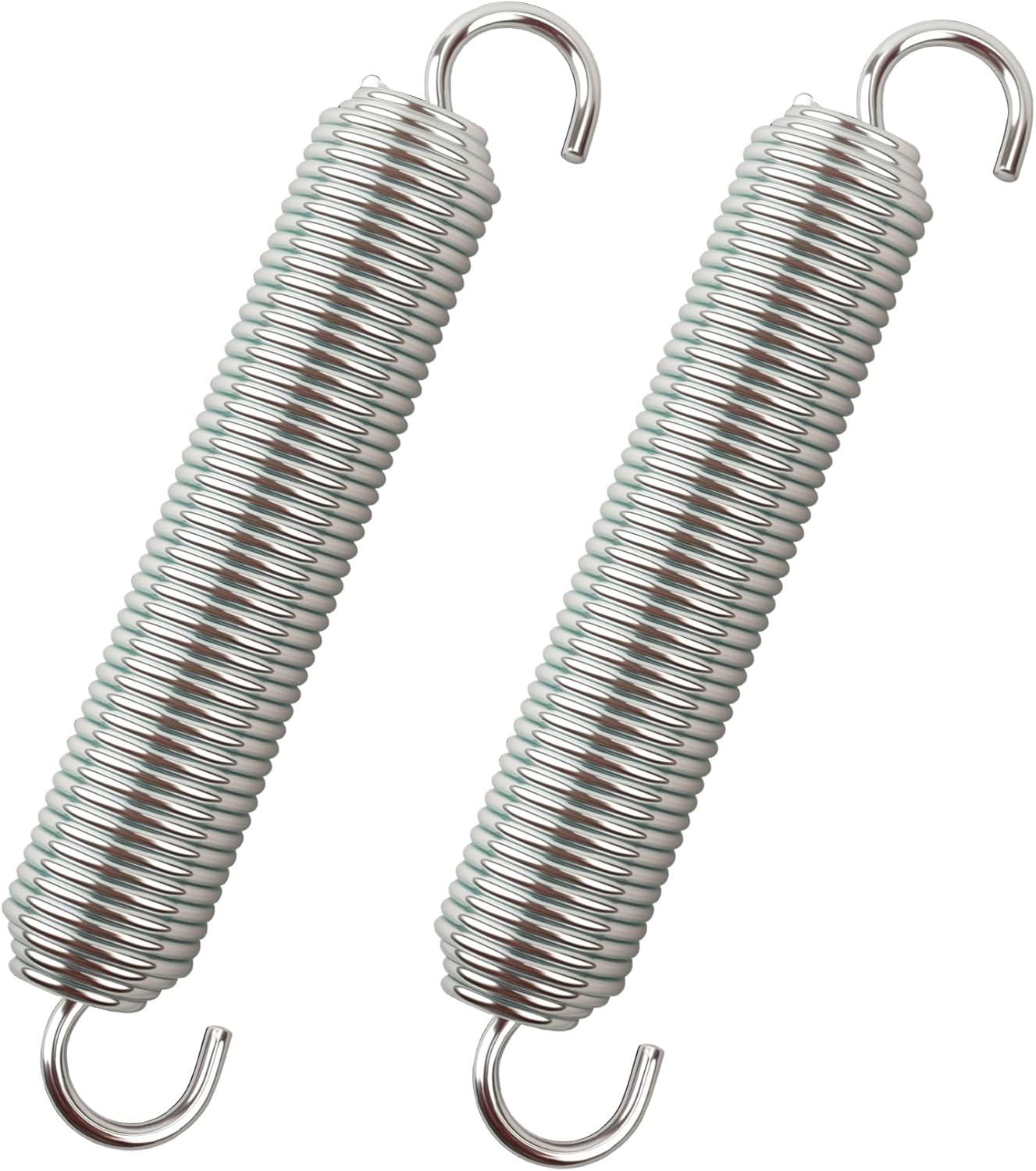 2-Pack 08300513 Silver Extension Spring, 1.0" x 6.65", for Ariens Gravely Zero-Turn Mowers, Compatible with Models Replacing Parts 08300002 08300011 08335100