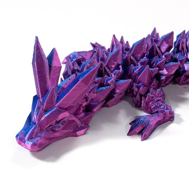Foto 3 de 6 de NyxSeat Juego de Dragón Impreso en 3D con Huevo, Juguete de Cristal Totalmente Móvil