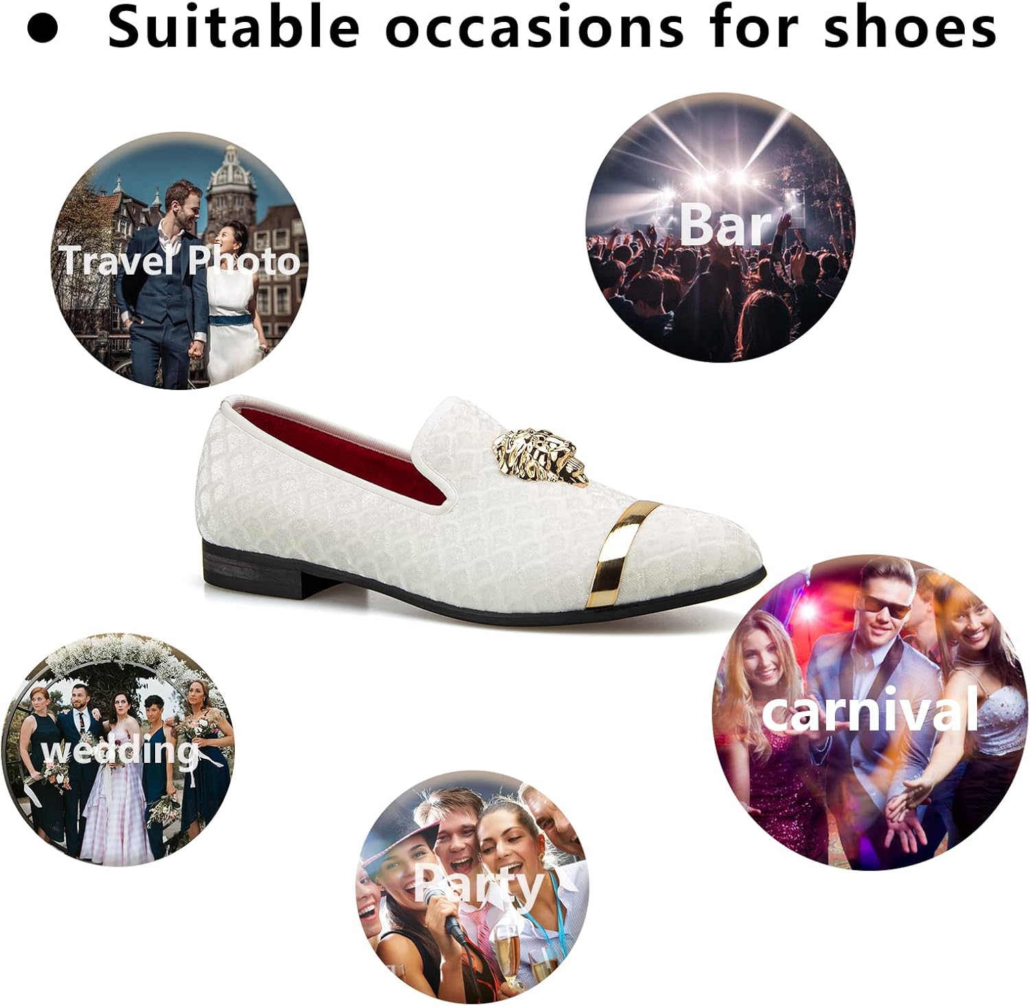 Meijiana Men's Loafers Lightweight Slip-On Moccasins Stylish Dress Shoes Breathable Tassels Loafers - Image 5