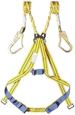 Safety Belt Harness Full Body Fall Protection with Scaffolding Hook Double (Double Hook)