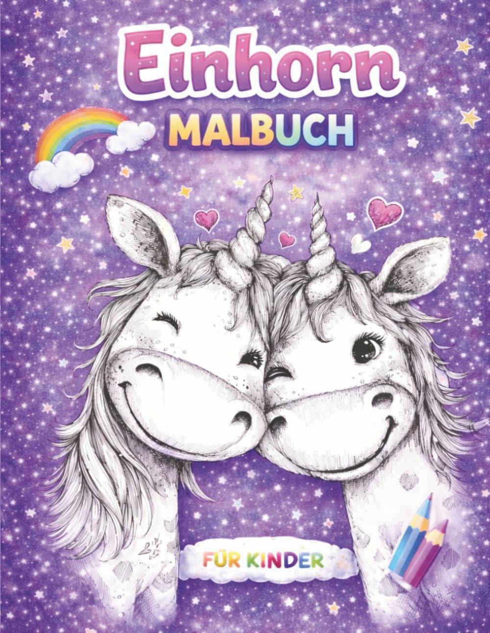Einhorn Malbuch für Kinder ab 4 Jahren – 96 Seiten Malspaß mit süßen Einhörnern | Kreatives Ausmalbuch für Mädchen & Jungen: Fantastische ... – Fördert Kreativität, Konzentration & Spaß