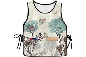 Charming Teal Tulip Apron: A Touch of Vintage Charm for Homemakers