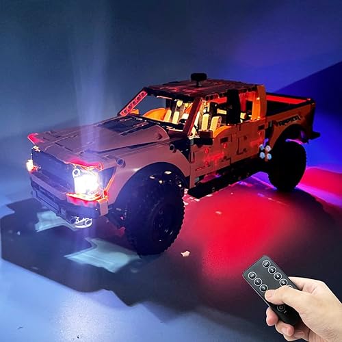 Miniatura 4 de para Lego Technic Ford F-150 Raptor 42126 Super Motor y kit de actualización de luz y control remoto, regalos para adultos, compatible con Lego