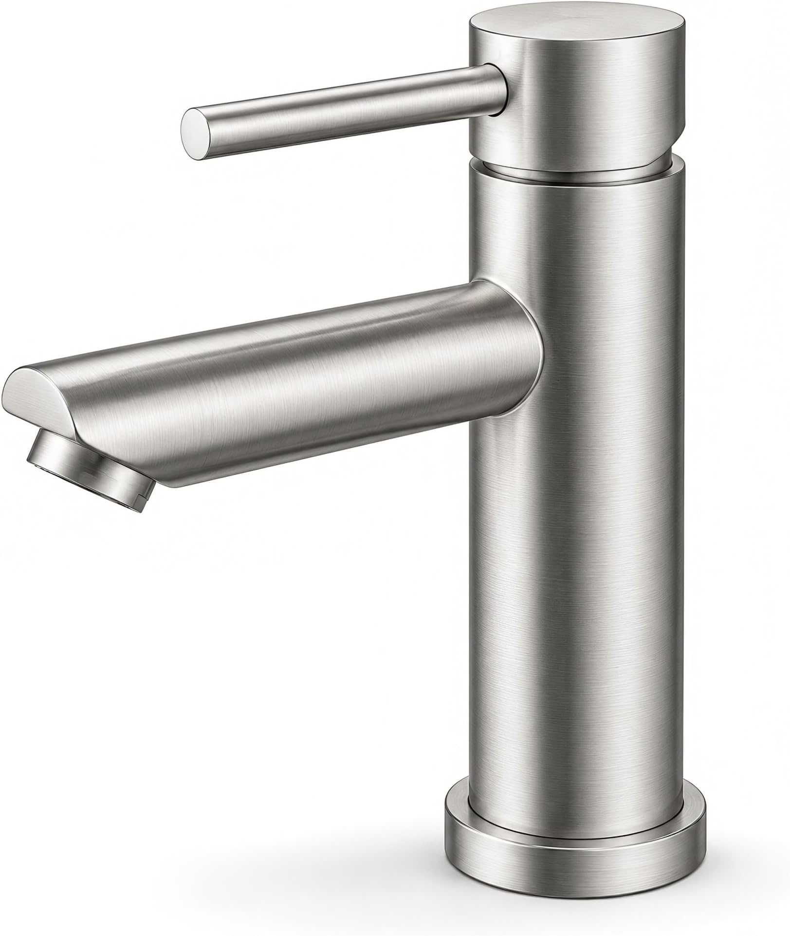 M11103 Brushed Stainless Steel Basin Mixer Tap, 73 mm