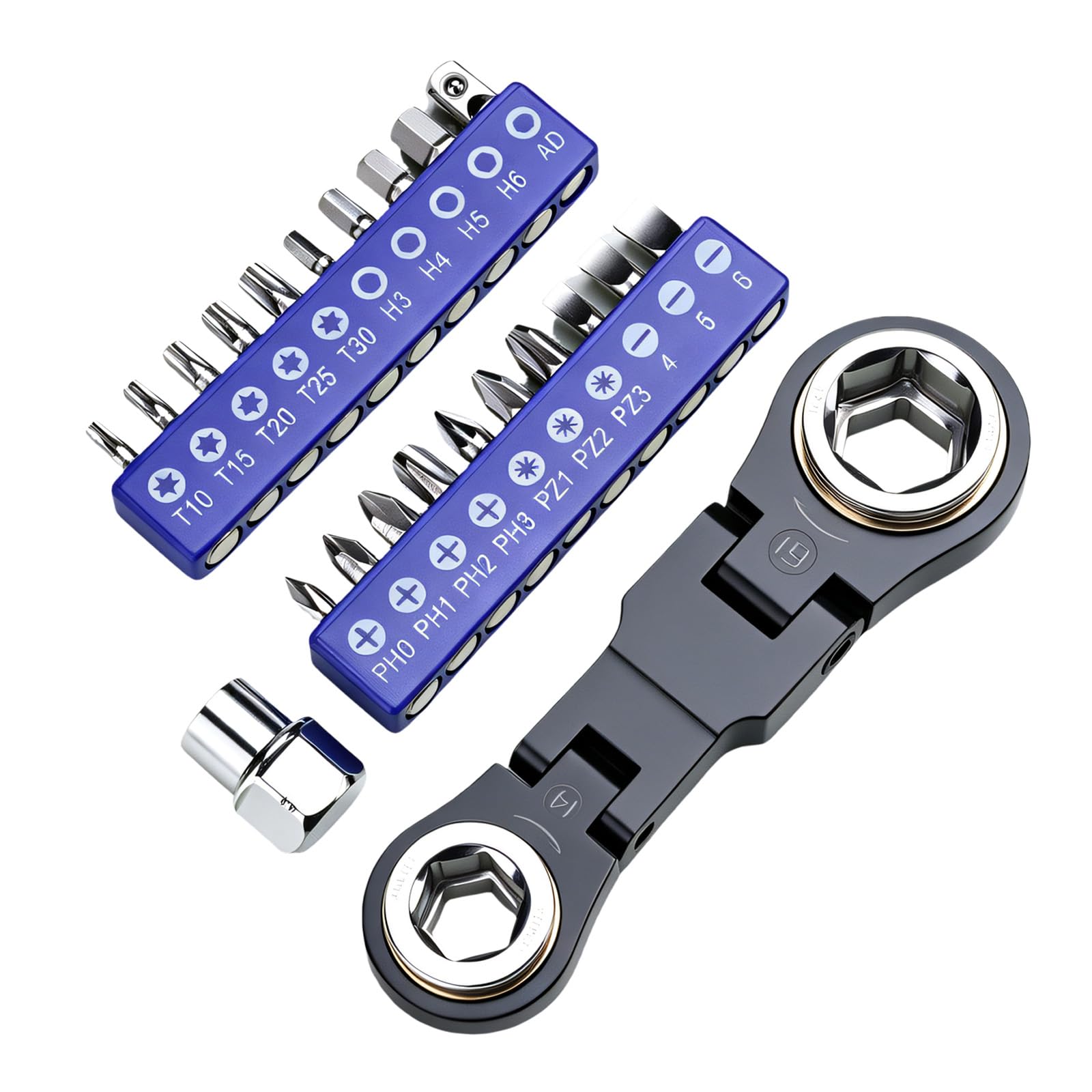 Cunzjia As Shown 26 In 1 Miniature Ratchets Wrenches Bit Set Alloy Steel Home Set For Home Repair And Car Maintenance
