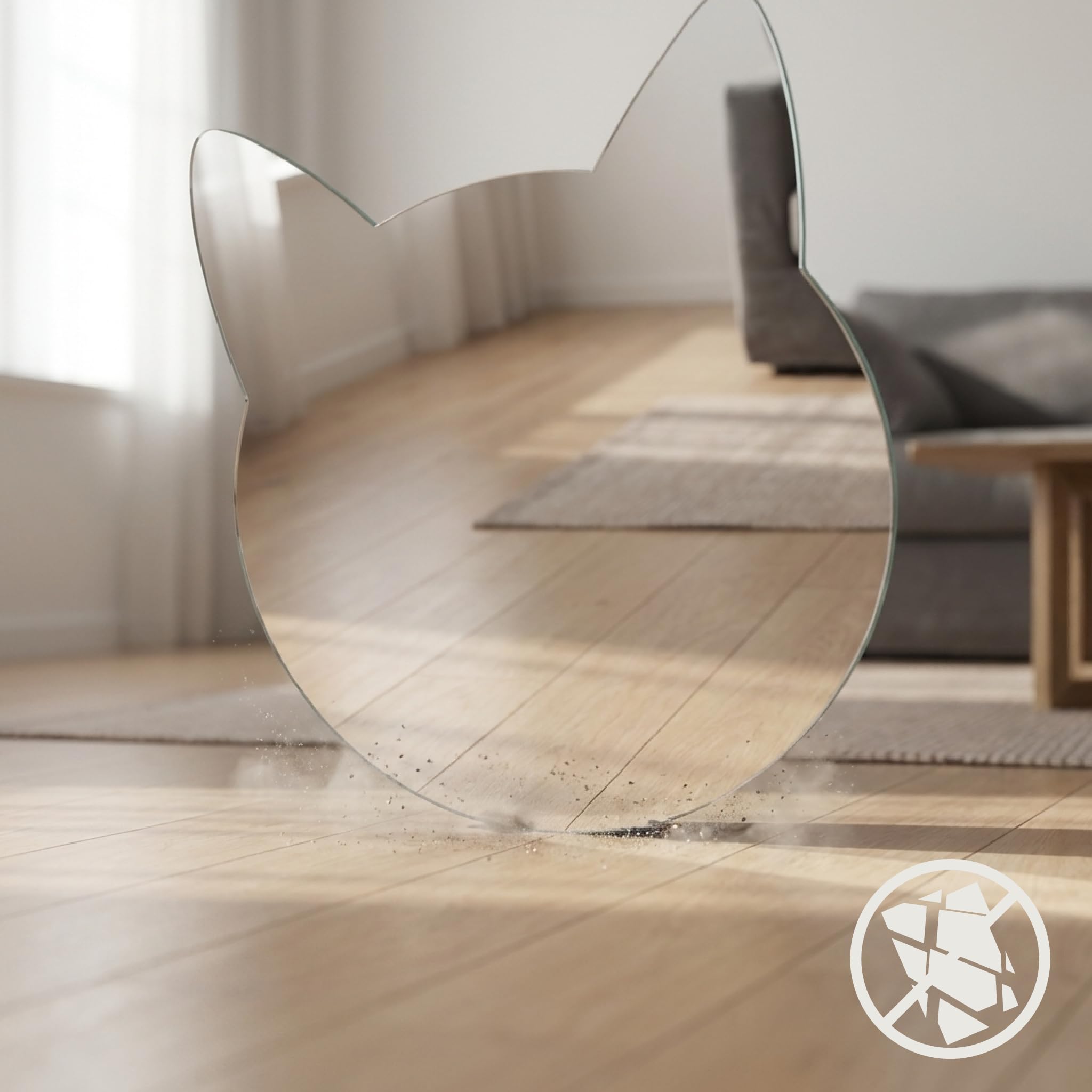 NISIN Miroir Buste - Décoration Murale Originale - 39 cm x 36 cm