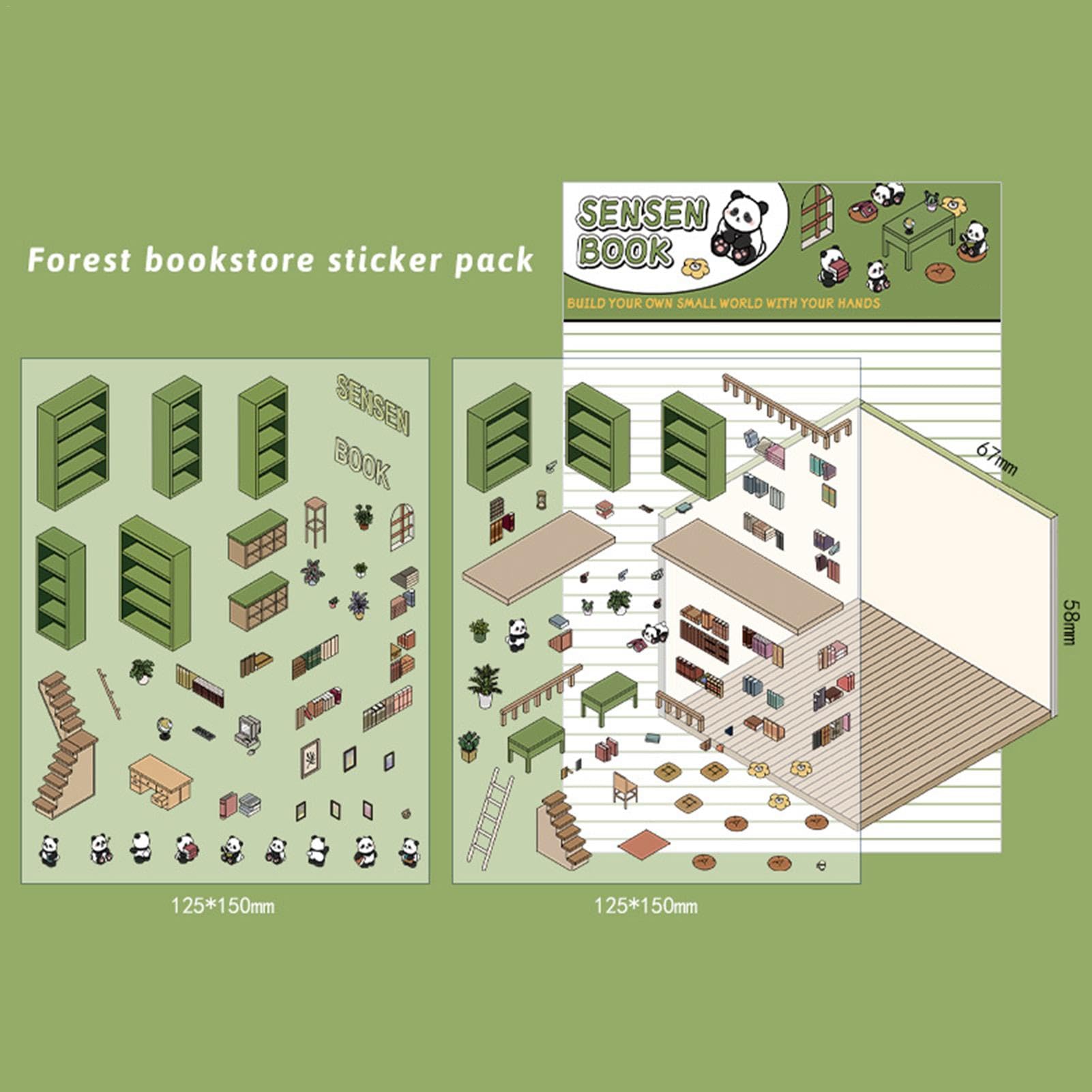 DIY 3D Aufkleber Haus Miniatur - Kreative Sticker-Sets Zur Stressbewältigung Für Kinder & Erwachsene