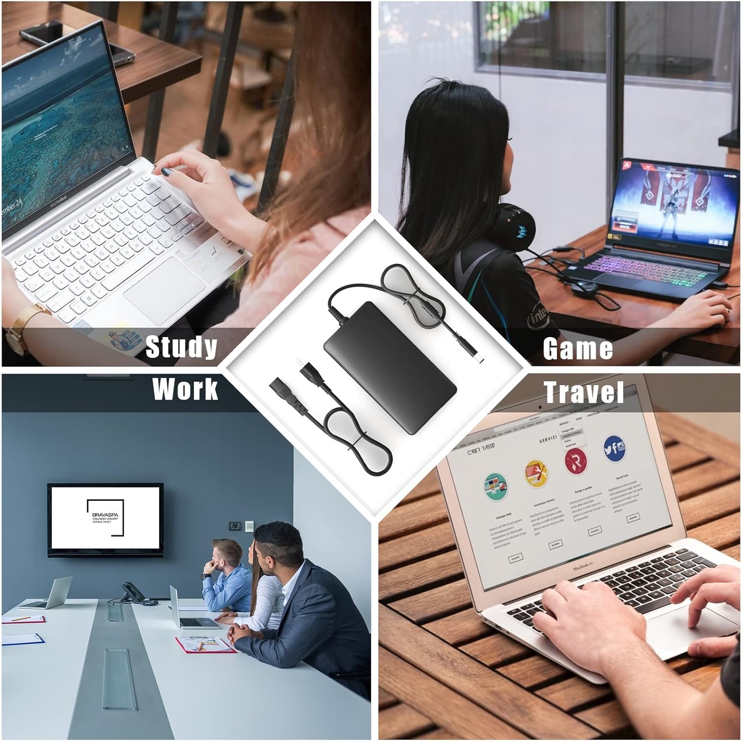 240W 180W 19.5V 12.3A Laptop Charger Compatible with Dell Alienware 15 17 R1 R2 R3 R4 R5 M15 M17 M11X M14X M17X G3 G5 G7 Precision 7710 7540 M6400 M6500 M6700 M6800 M4300 Power Supply Cord