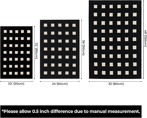 Miniatura 81 de GRANNY SAYS Felpudo para interiores, 32 x 48 pulgadas, antideslizante, tapete grande para puerta, tapete de bienvenida para exteriores, lavable