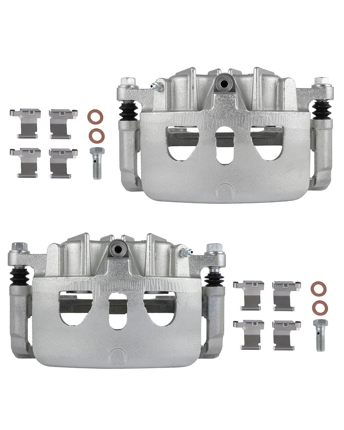 cciyu front left + right brake calipers with bracket 18b5468 18b5469 for ford 2013-2018 for lincoln 2013-2018 (2pcs)