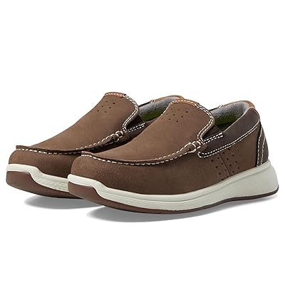 Florsheim Kids Crossover Moc Toe Slip On Jr. (Toddler/Little Kid/Big Kid) Boys Shoes Mushroom