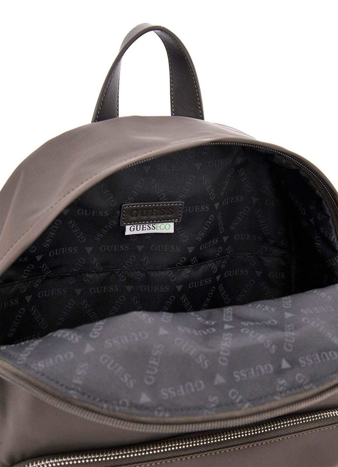 GUESS mochila para el portátil con compartimento para portátil Milano Backpack Deep Taupe marrón oscuro