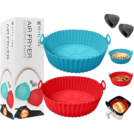 2 Pack Air Fryer Silicone Liners