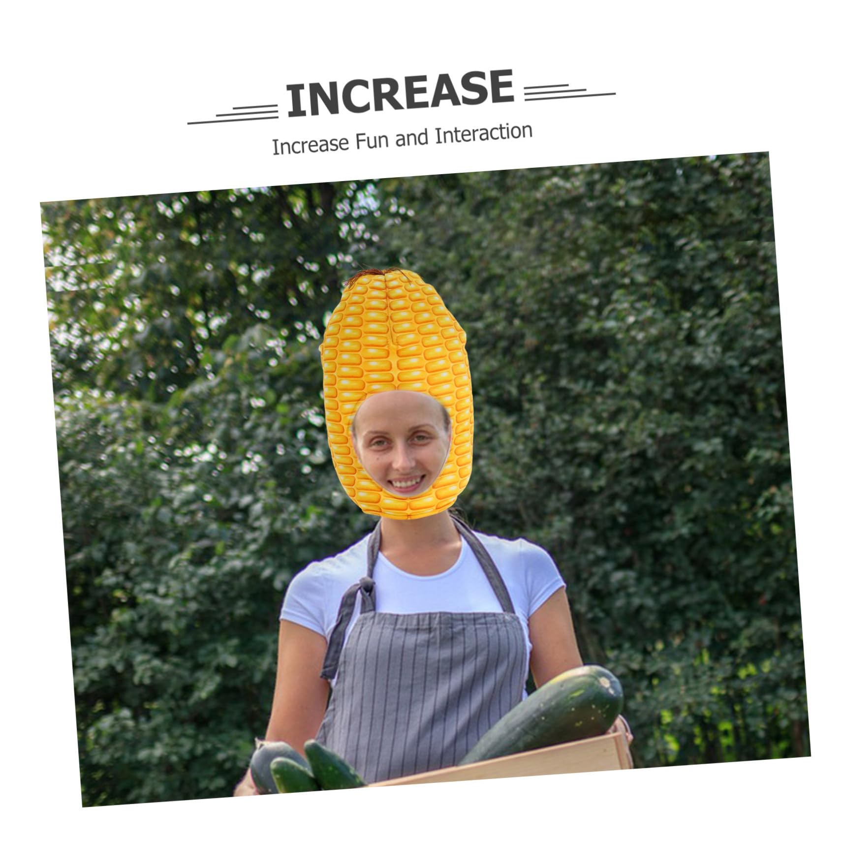 Sombrero de Maíz para Disfraz, 1 Pieza de Tela Amarilla | Cosplay y Fiestas, Diseño Cute y Novedoso, Fácil de Llevar, Apto para Niños