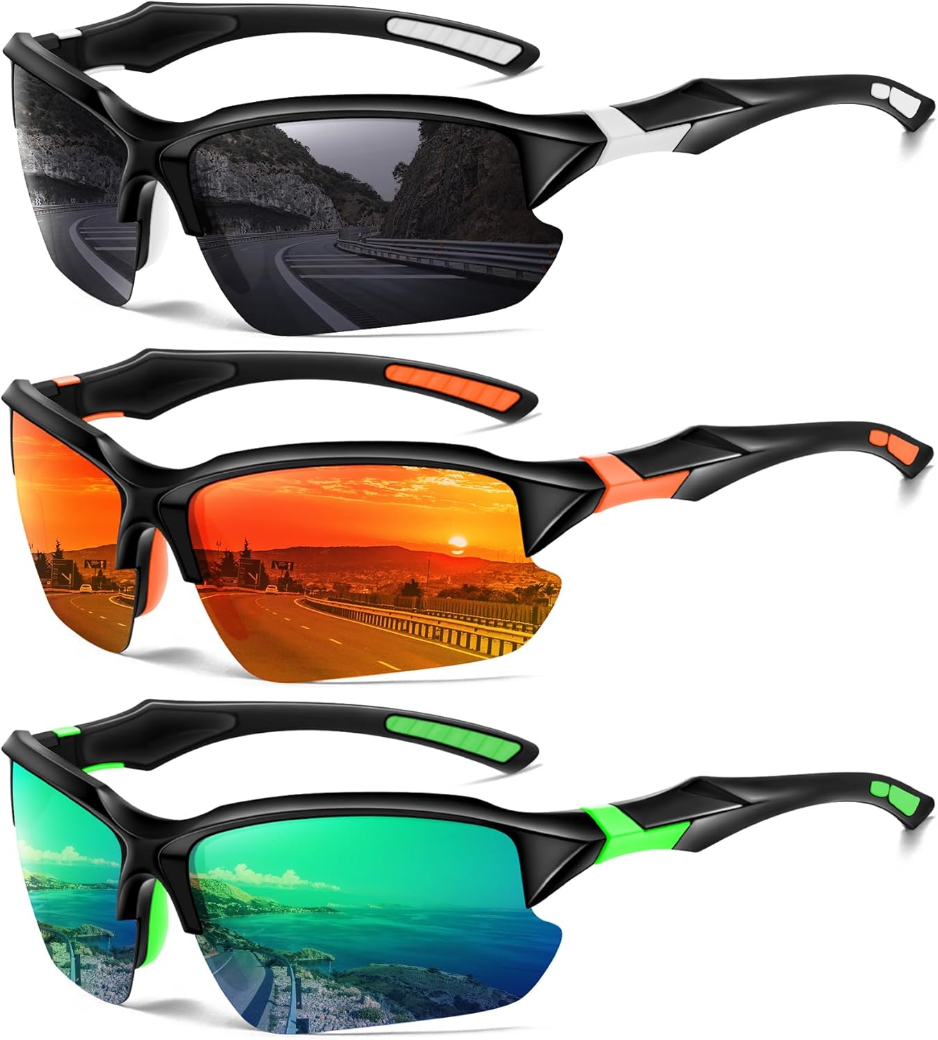 Hot Deals Today 🇺🇸 – DioKiw Sports Polarized Sunglasses for Men Cycling Running Fishing UV...