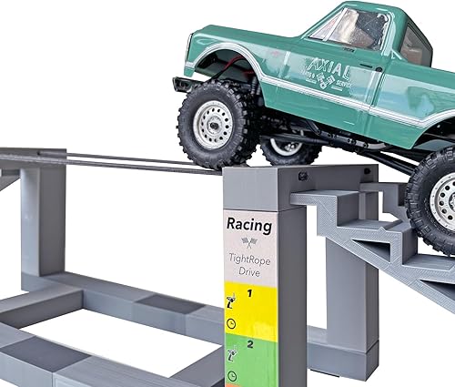 Miniatura 2 de Desafío de cuerda apretada versión plateada para 124 118 escala RC Crawler Truck