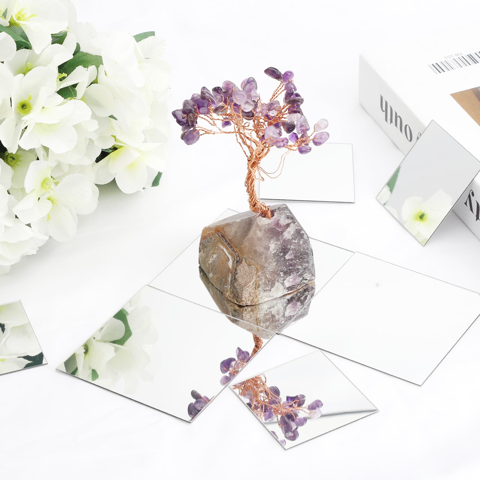 100 Specchietti Autoadesivi A Mosaico 5x5 Cm – Acrilico Flessibile E Infrangibile Per Decorazioni Fai Da Te - 2