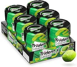 Chiclete Trident X Gamers Citrus Mix - Caixa com 6 unid de 48,3g
