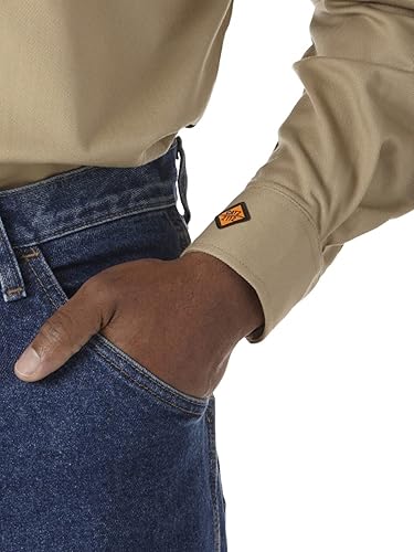 Miniatura 3 de Wrangler Riggs Workwear Camisa de trabajo FR ignífuga con dos bolsillos para hombre