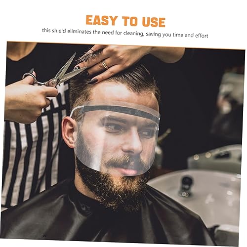 Miniatura 3 de VICASKY 50 unids rápido fácil brazalete corte de pelo máscara facial desechables protectores de ojos para peluqueros máscara de salón