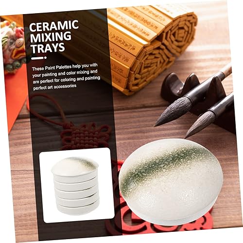 Miniatura 8 de NOLITOY 1 juego de recipientes redondos de caligrafía acrílica mezcla de pintura decorativa de gotas artísticas delicada pintura al óleo apilable