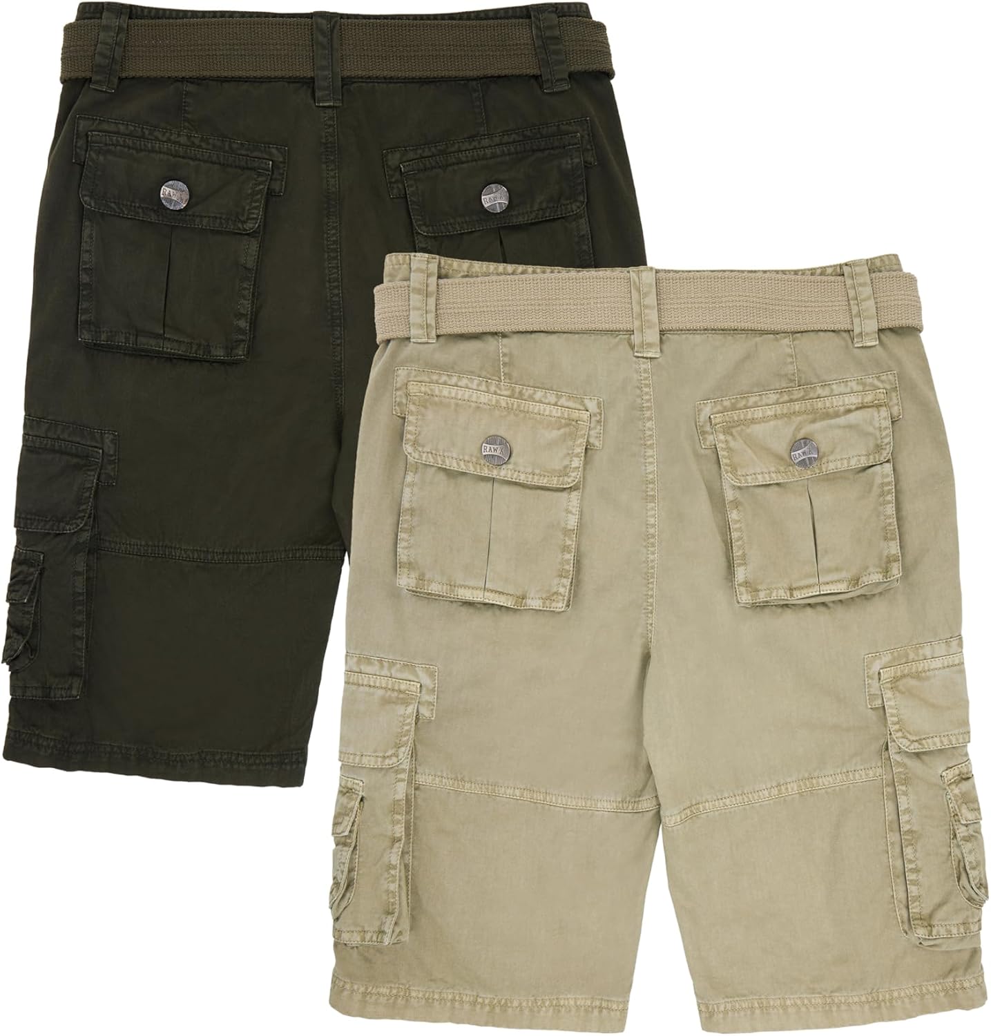 X RAY X Boys Cargo Shorts 8-18 | 100% Cotton Belted Twill Boys, Teen and Youth Cargo Short