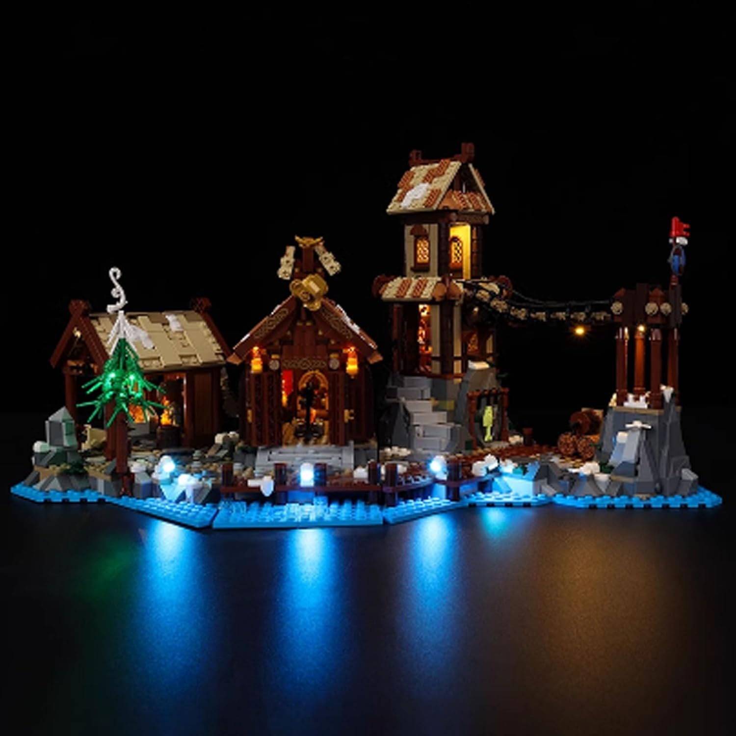 LED Lighting Kit Compatible with Lego 21343 Viking Village Series LED Light Set (Model Kit Not Included - Lighting Components Only) (Remote Control Version)