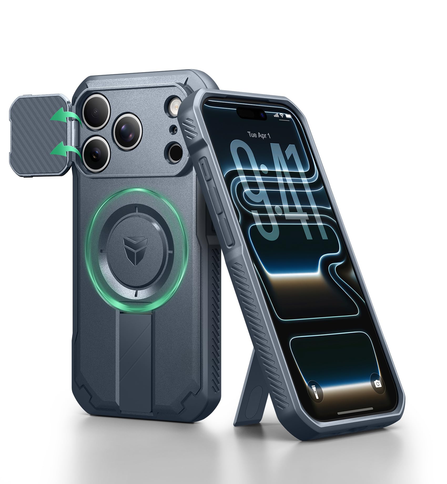 Coque iPhone 17 Pro antichoc Dexnor pour bureau et voyages connectés - 8