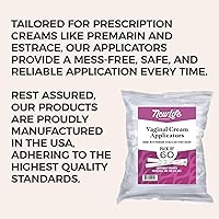 Vista 5 de NewLife Naturals Aplicadores de crema vaginal de plástico desechables Aplicador de inyector roscado higiénico presembrado Estrace Premarin Productos