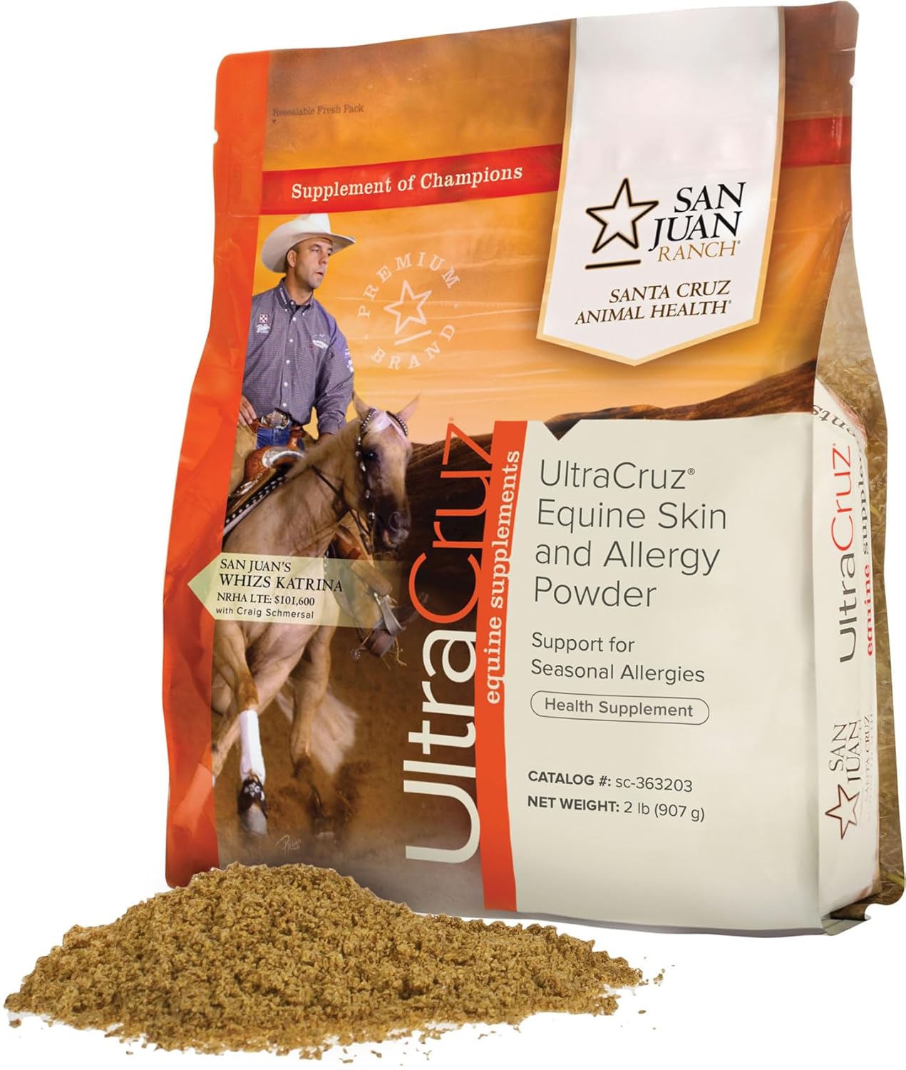 UltraCruz-sc-363203 Equine Skin and Allergy Supplement for Horses, 2 lb, Powder (82 Day Supply)