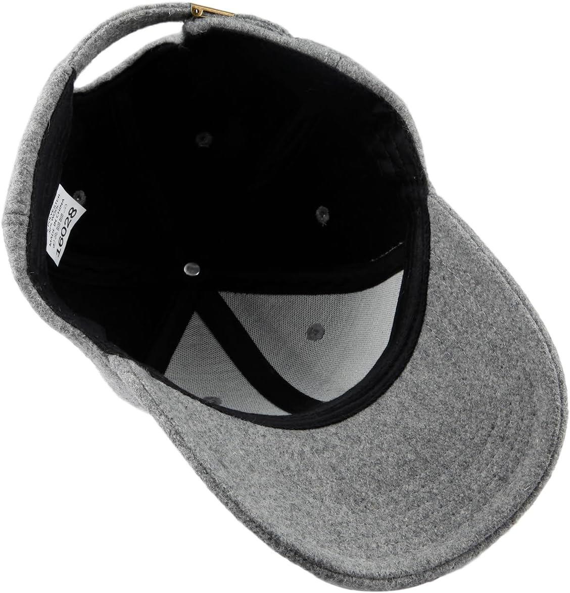 Sportmusies 6 Panel Wool Blend Baseball Cap for Men Women, Adjustable Winter Warm Dad Hat Sport Outdoor
