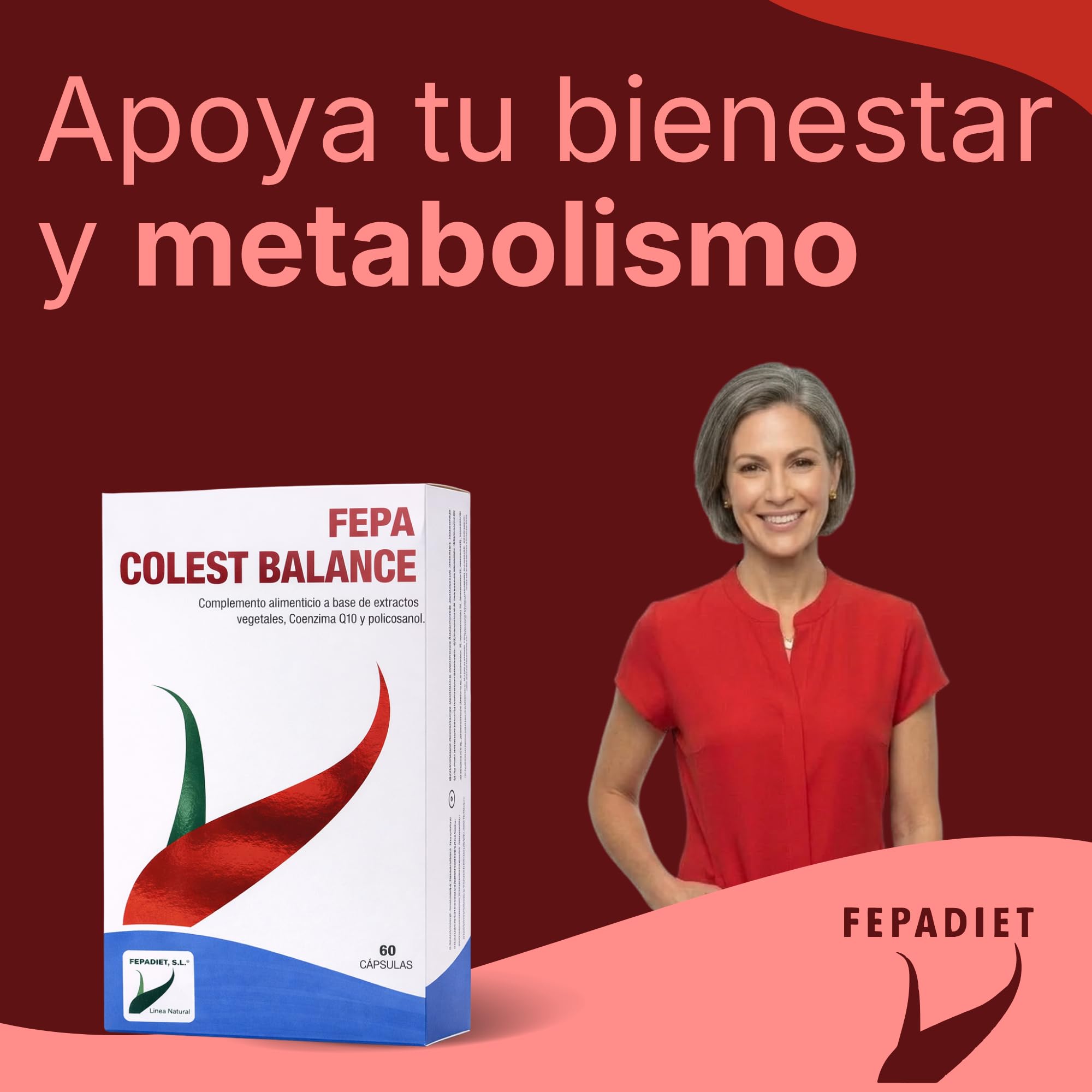 FEPA Colest Balance – 60 Cápsulas Pack de 2 – Complemento Alimenticio con Extractos Vegetales, Coenzima Q10, Policosanol – Apoyo Nutricional para el Metabolismo Lipídico y Bienestar General – Fepadiet