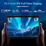 Tablet 2026 Android 16 Tablets, 10.1 Inch Tablet with HD Display, 18GB RAM 128GB ROM /2TB TF, Gemini AI 2.0, Daul Speaker and Cameras, 6000mAh, Widevine L1, 2 in 1 Tablets with Keyboard Mouse Stylus