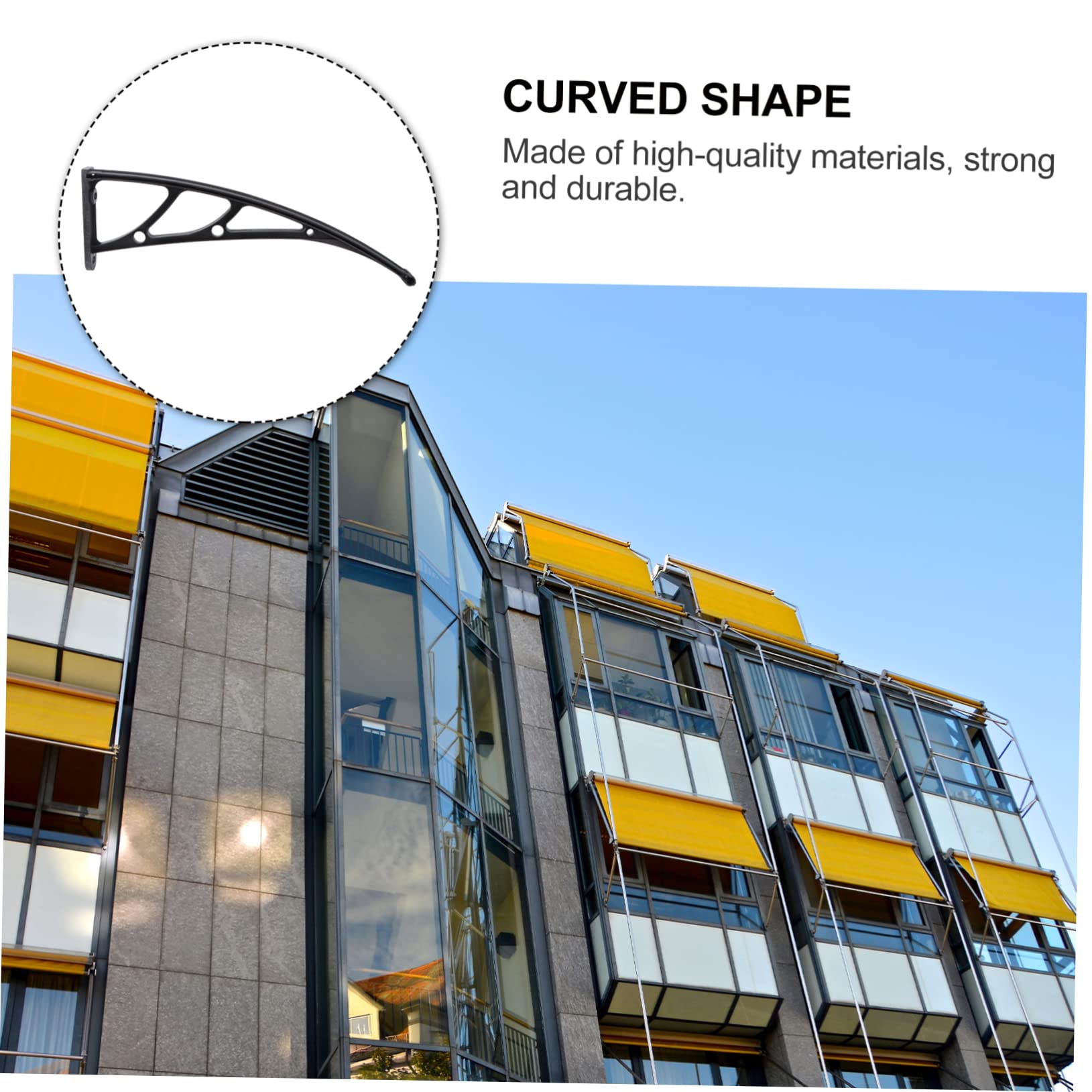 Markisenhalterung Ovalloch Für Balkon Türfenster 3mm Schlitzbreite Einfach Installieren Gebogene Form Regenmarkise