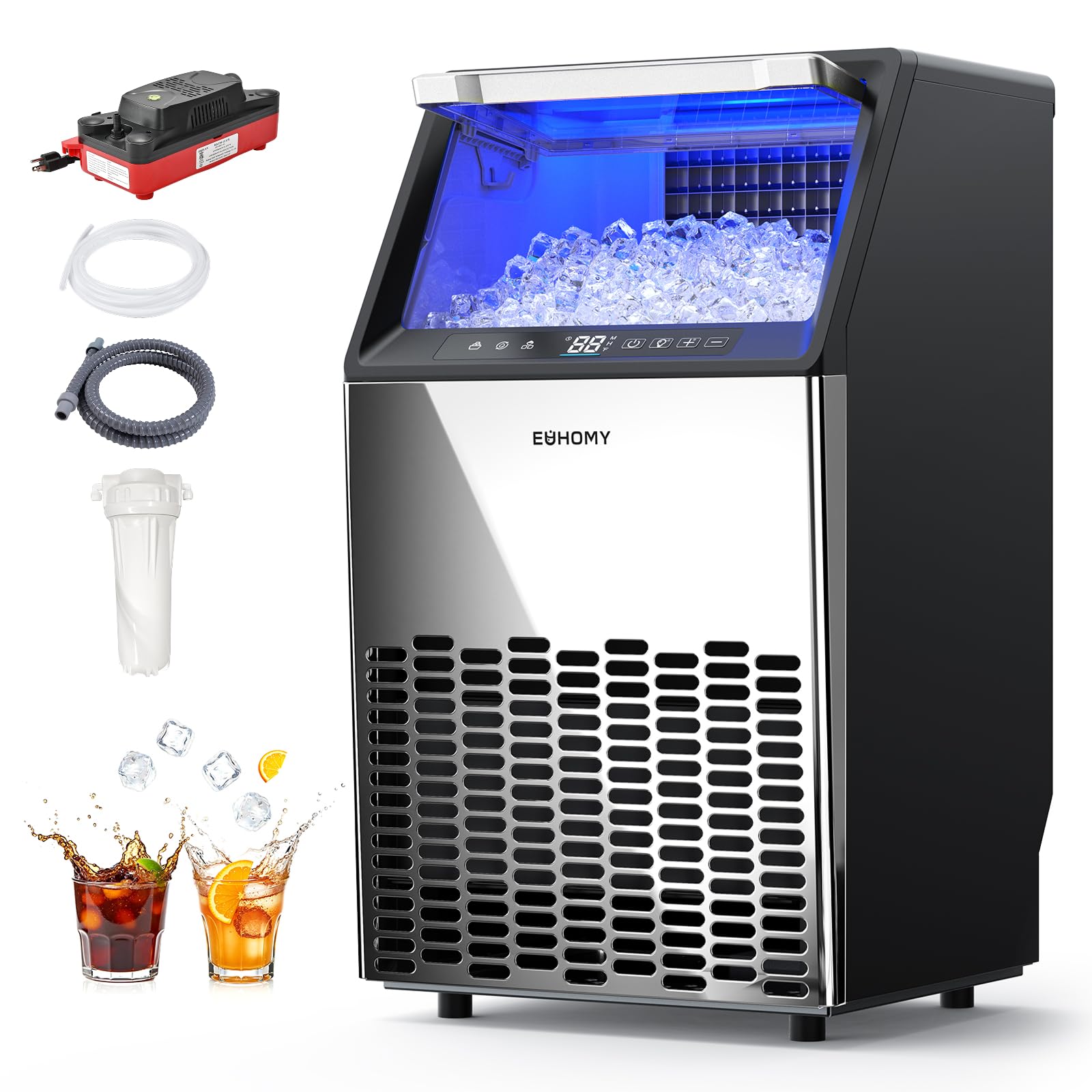 EUHOMY Under Counter Ice Maker