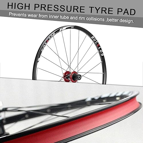 Miniatura 4 de BUCKLOS Juego de ruedas de bicicleta de montaña de 2627.529 pulgadas, ruedas MTB de cubo de carbono, frenos de disco de liberación rápida, radios