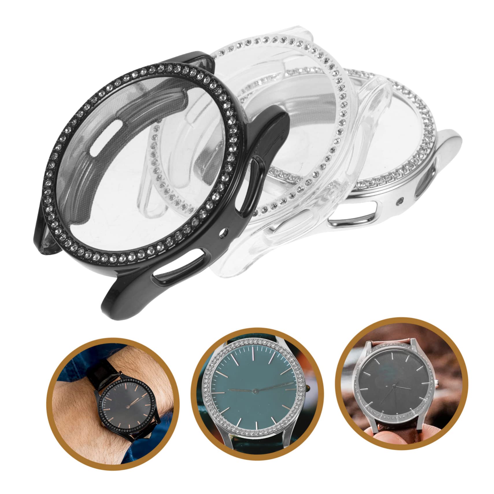 OSALADI 15stücke Teiliges Von Rhinestone-uhrengehäusen Für Watch Robuster Schutz Für Smartwatch Leichte Und Langlebige Hülle Gegen Kratzer Und Stöße