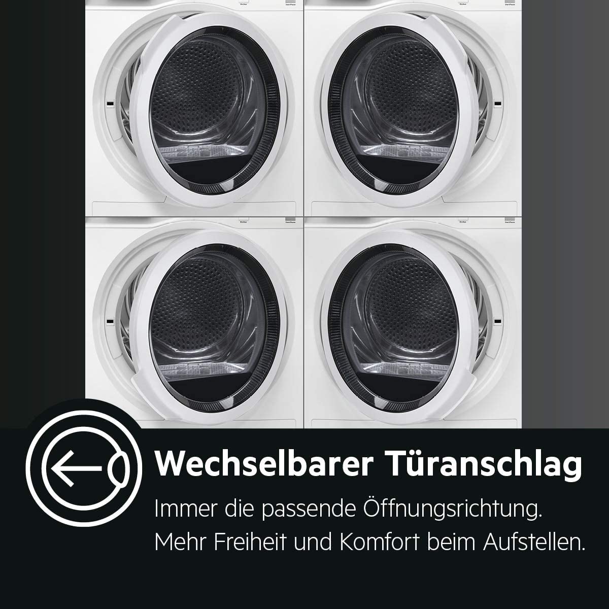 AEG T6DB40370 Kondensationstrockner / 7,0 kg/B/Mengenautomatik/Knitterschutz/Kindersicherung/Startzeitvorwahl
