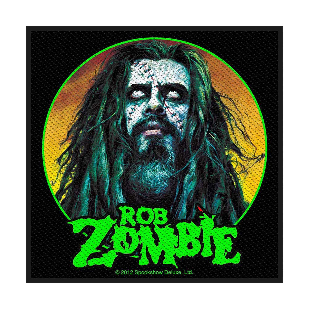 Rob Zombie Face Black Patch 10x10cm