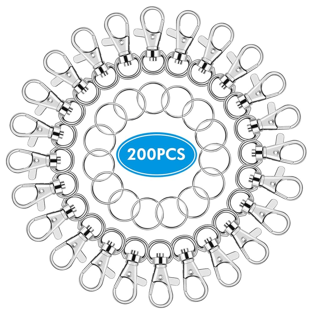 Amazon.com: Key Chain Swivel Hooks, Anezus 200pcs Keychain