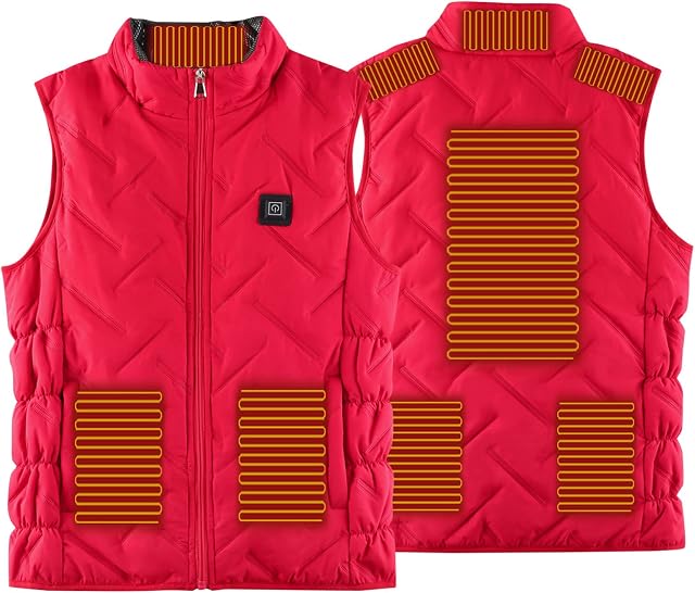 Fossean Men Vest Reproofing Wash for Jackets Heated Gilet for Men Waterproofer for Coats Heated Body Warmer Mens with Power Bank Comfy Hoodie Heated Throws