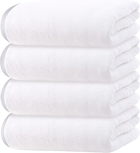 Cosy Family Juego de 4 toallas de baño de microfibra, ligeras y de secado rápido, ultrasuaves y altamente absorbentes, para baño, gimnasio, hotel