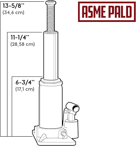 Miniatura 3 de Alltrade Powerbuilt 647501 - Gato de botella de 12 toneladas para servicio pesado