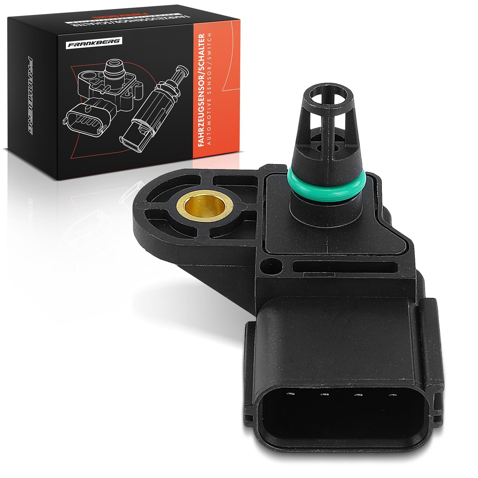 Frankberg Capteur de pression de suralimentation 31216308 | Compatible avec: S80 II 124, V40 à hayon 525, Fourgon/Combi V70 135, S40 II 544, Fourgonnette/Break V60 155, C30 533