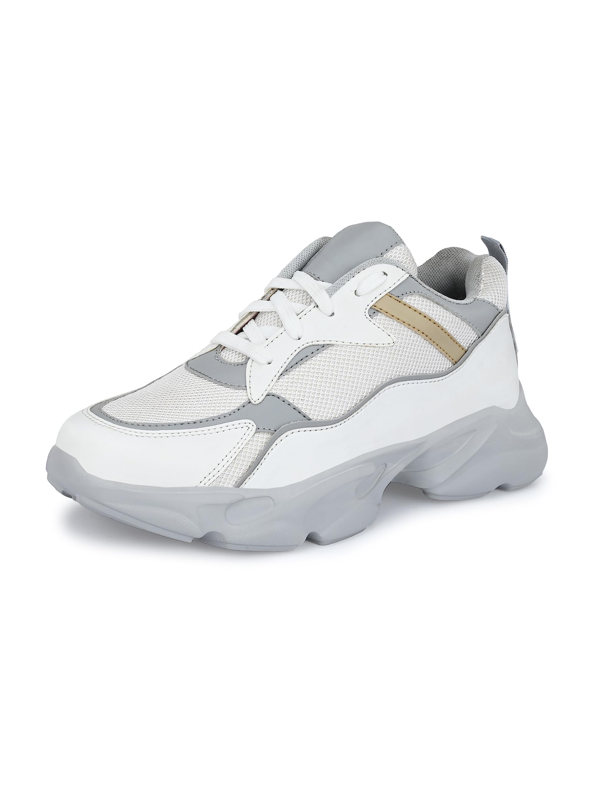EL PASO White Faux Leather Walking Ankle Sneakers Shoes for Mens - 8 UK (B0CB7QNXD6) Amazon Price History, Amazon Price Tracker